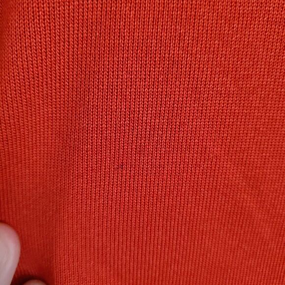 NWOT Misook Exclusively Women's Red Round Neck Long Sleeve Knit Open Cardigan M - Picture 6 of 8